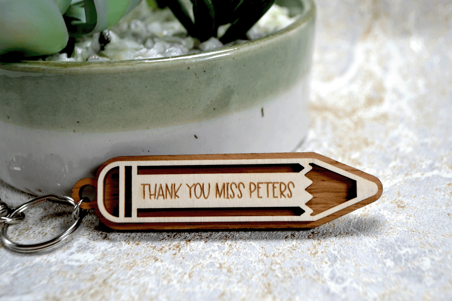 Teacher Thank You Gift - Wooden Pencil
