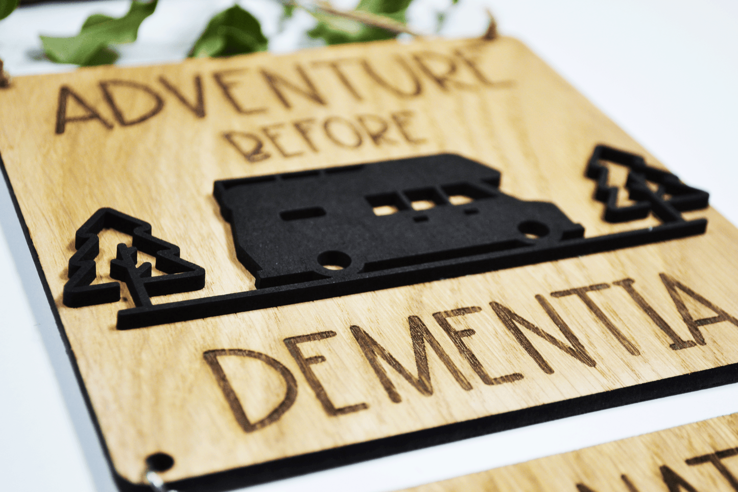 Motorhome sign - Adventure before dementia,
