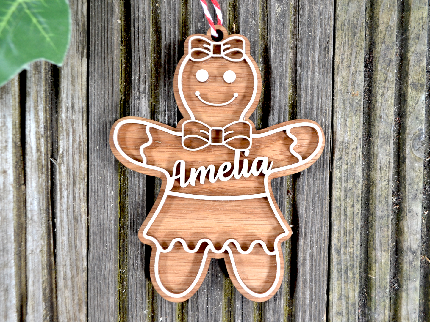Wooden Ginger Bread People - Christmas Tree Decoration