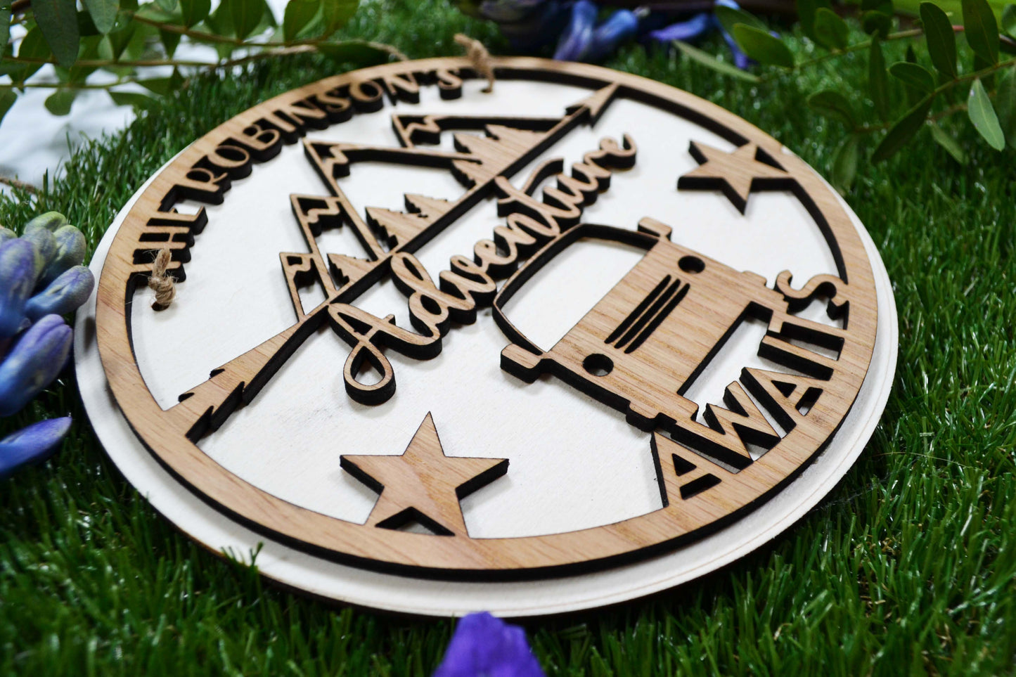 Adventure Awaits - Personalised Plaque/Sign