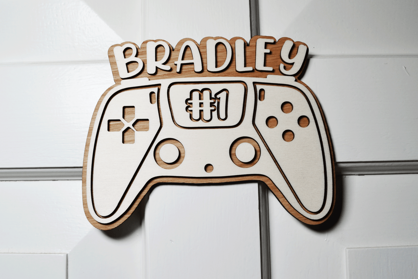 Personalised Boys Door Plaque - Game Controller