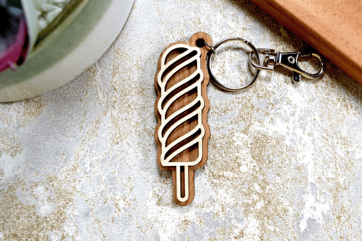 Ice-Cream Keyring