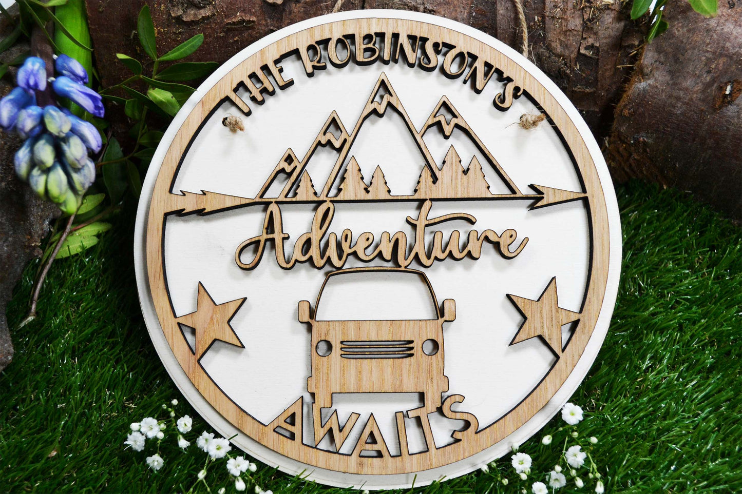 Adventure Awaits - Personalised Plaque/Sign