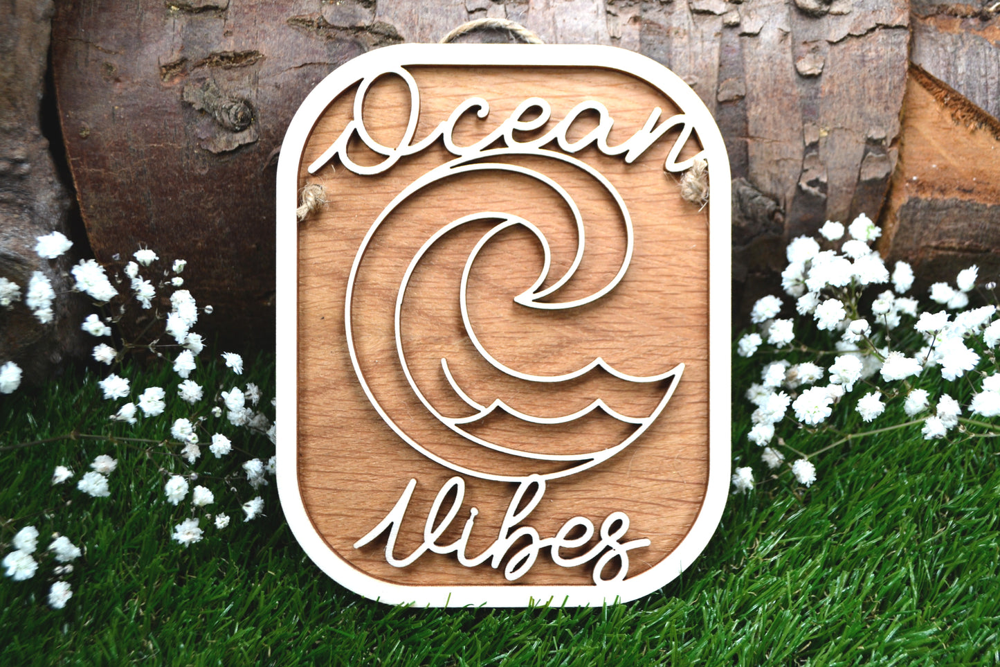 Ocean Vibes Surf Sign
