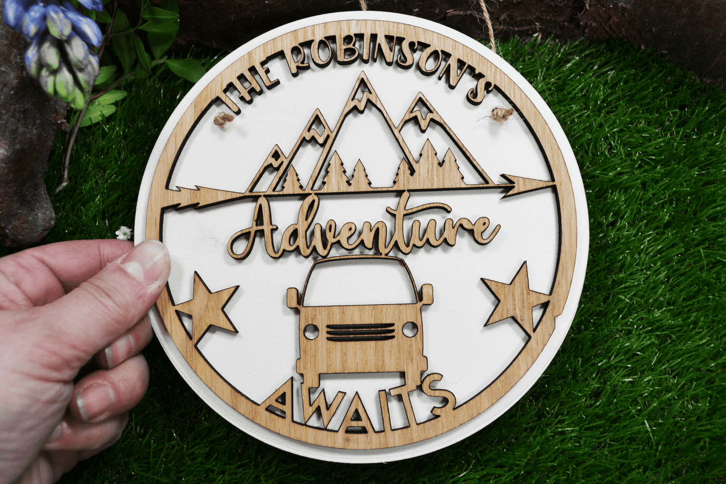 Adventure Awaits - Personalised Plaque/Sign