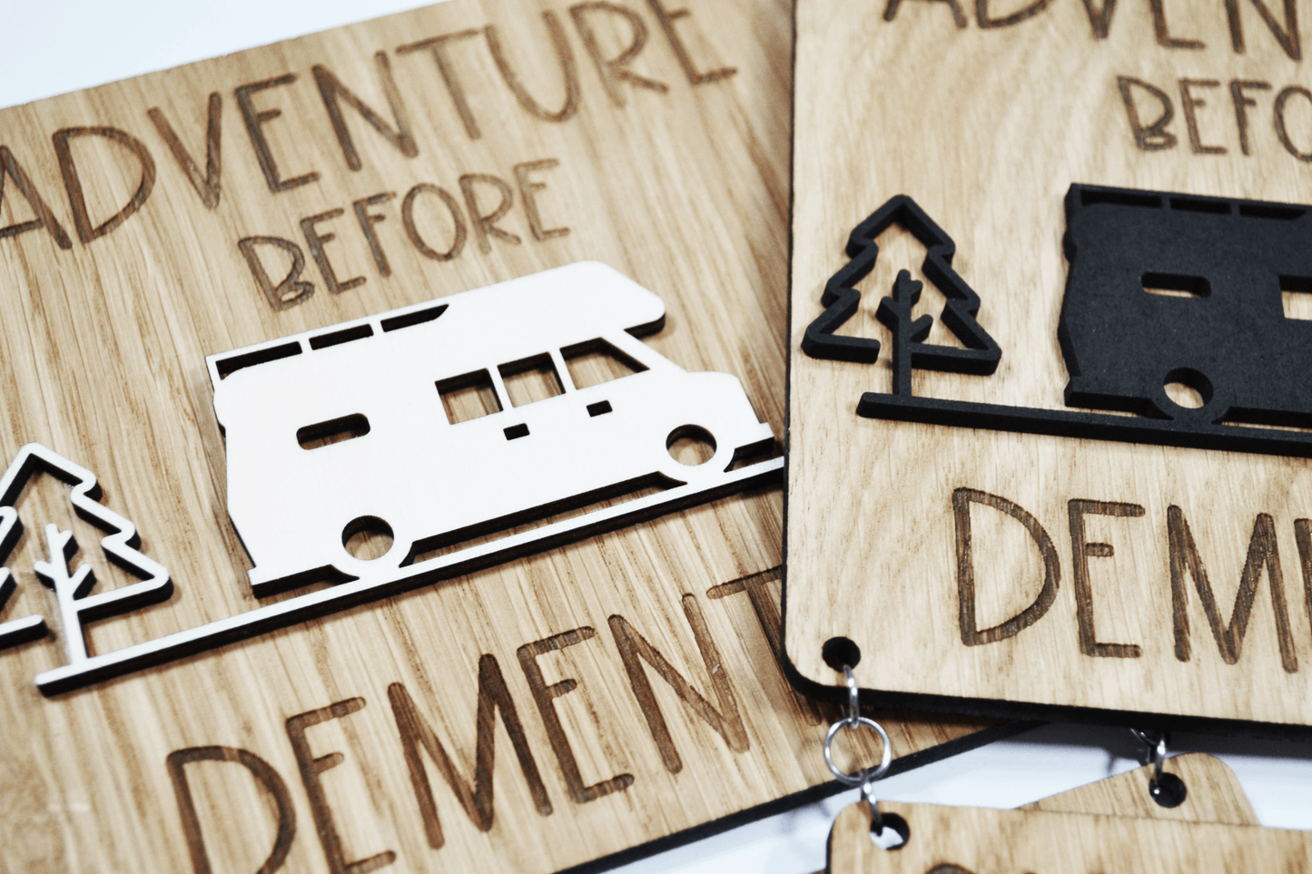 Motorhome sign - Adventure before dementia,
