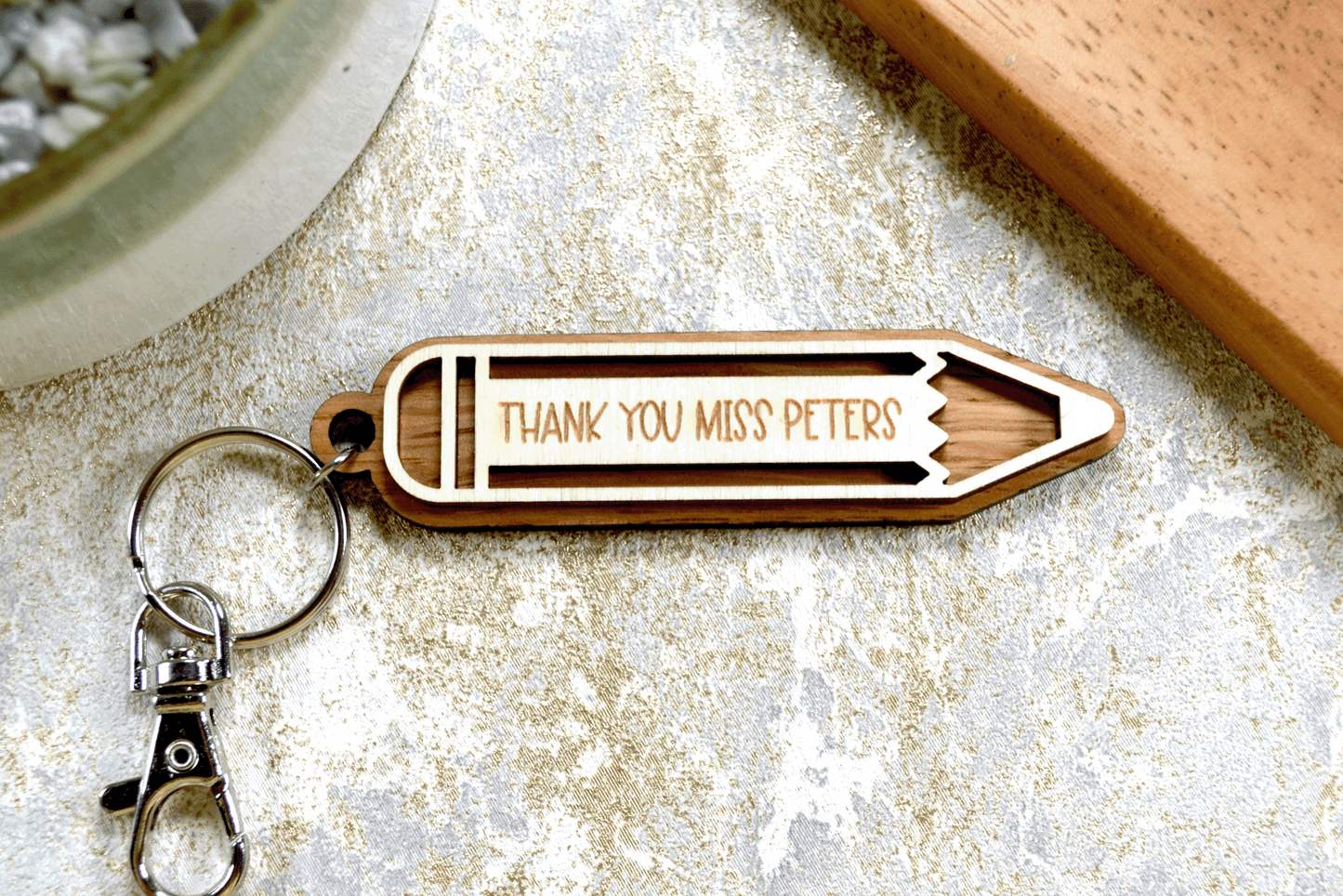 Teacher Thank You Gift - Wooden Pencil