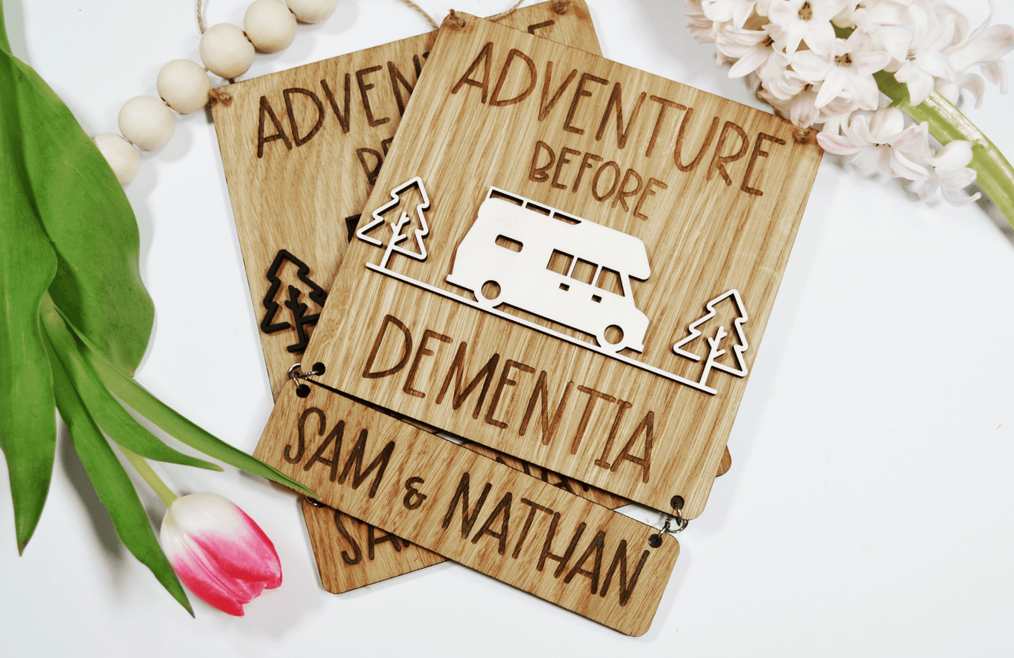 Motorhome sign - Adventure before dementia,