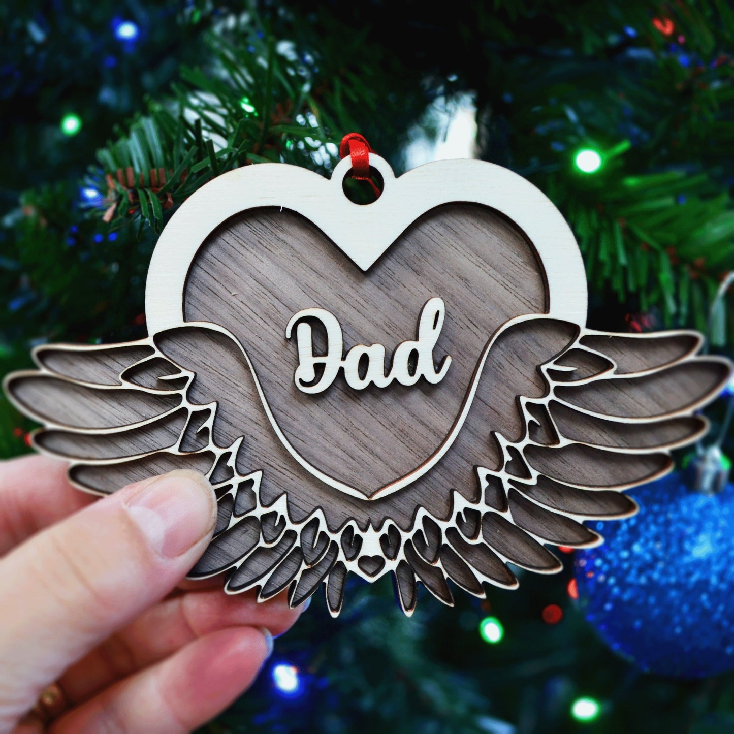 Personalised Memory Sign - Heart & Wings