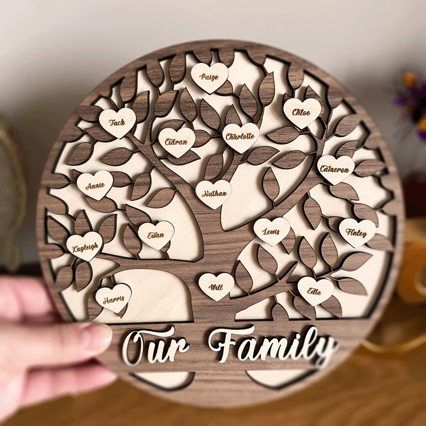 Personalised Family Tree - Round
