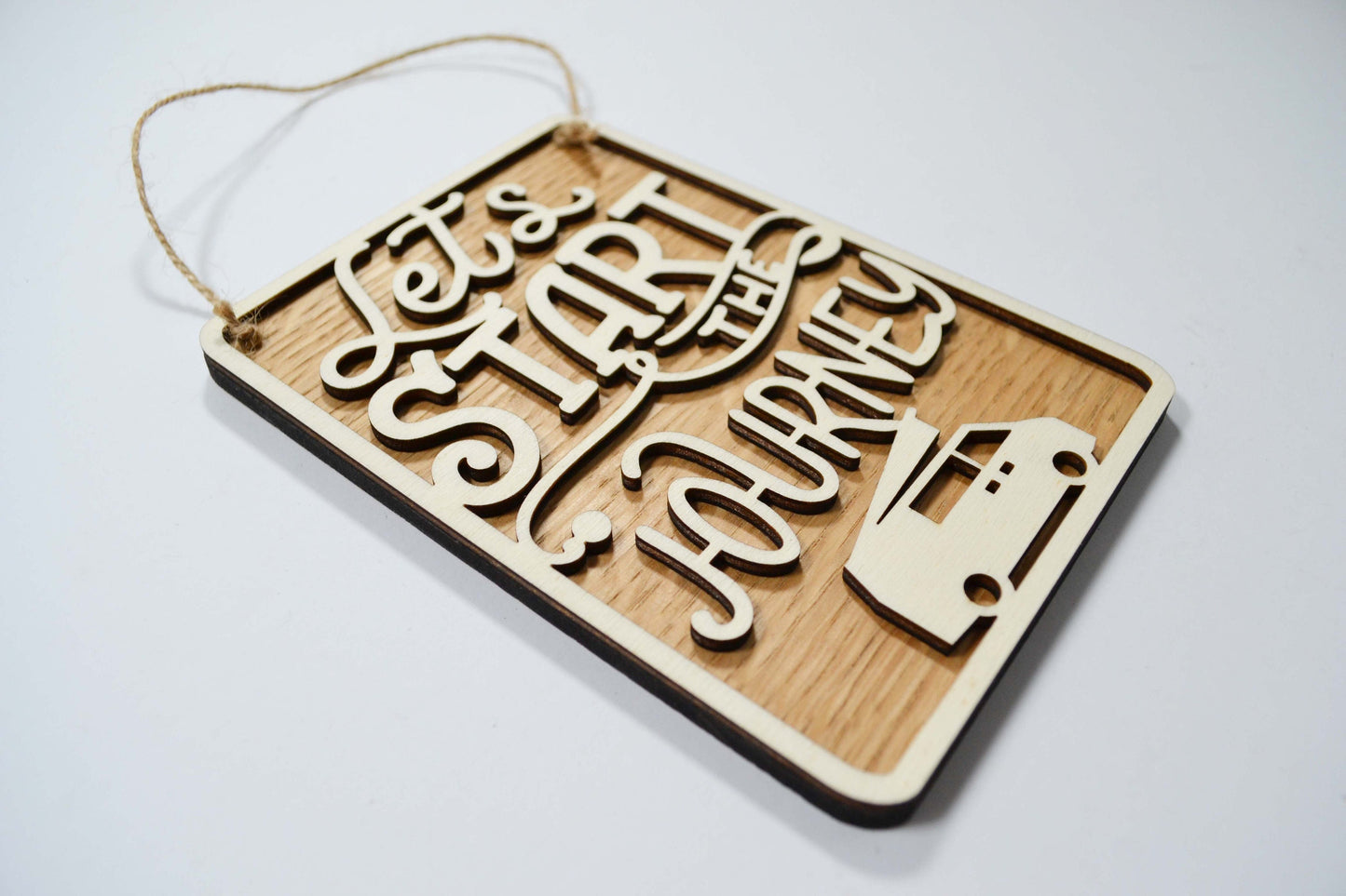 Let's Start The Journey - Personalised Sign