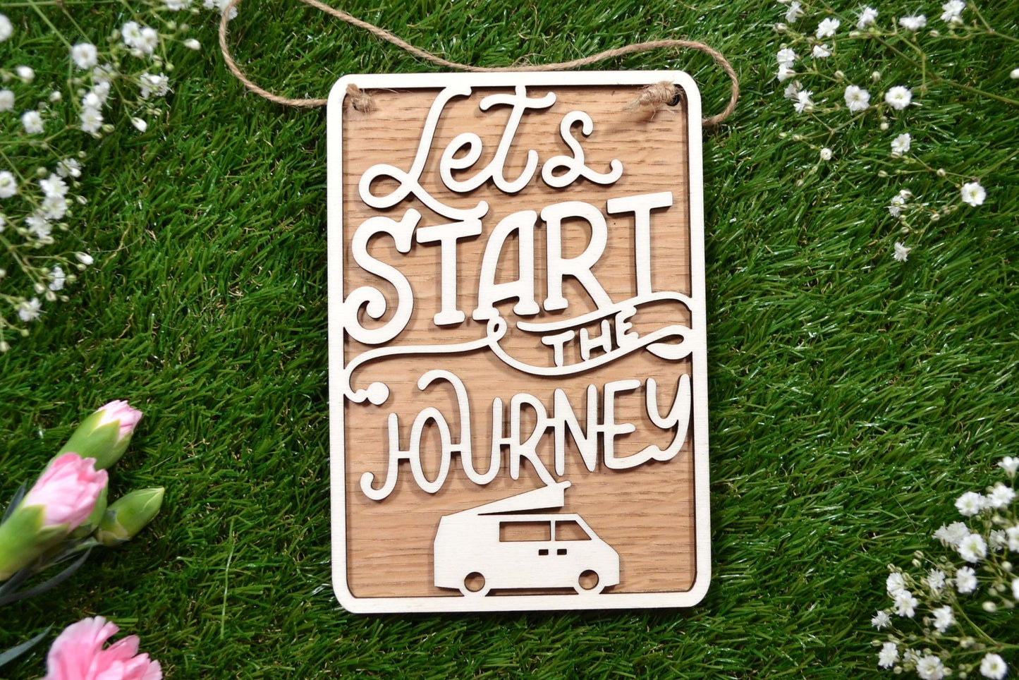 Let's Start The Journey - Personalised Sign