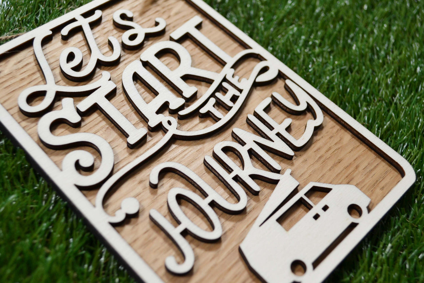Let's Start The Journey - Personalised Sign