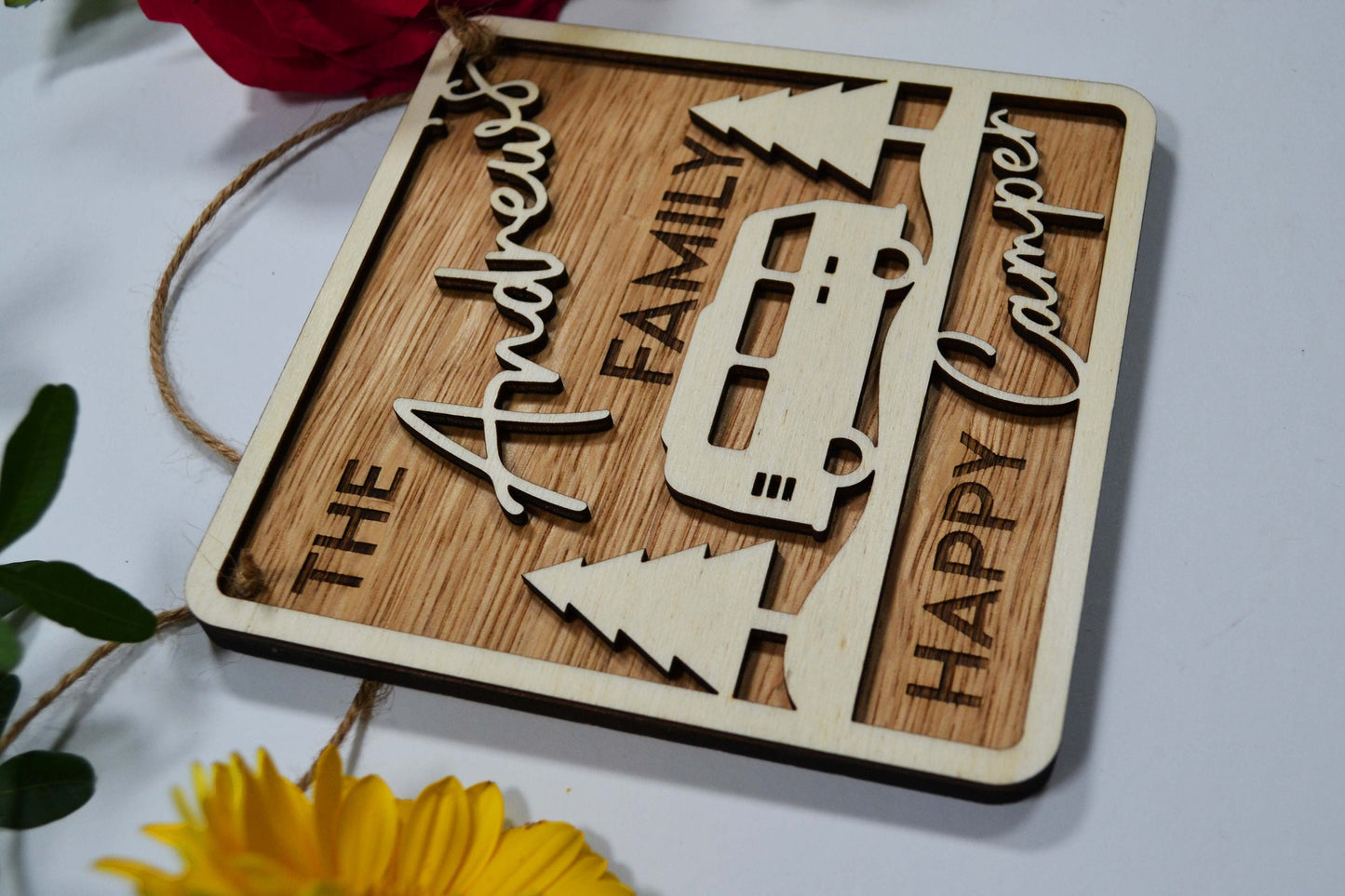 Happy Camper - Personalised Sign Plaque