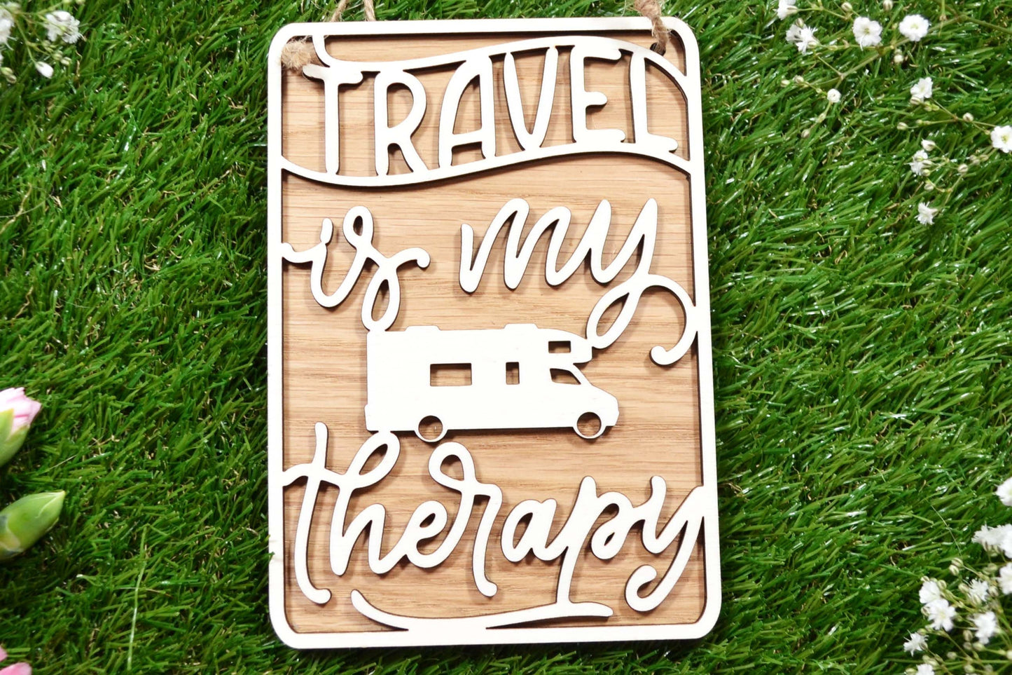 Travel Is My Therapy - Personalised Sign