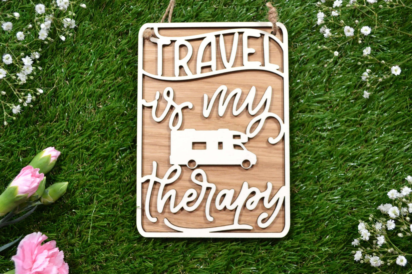 Travel Is My Therapy - Personalised Sign