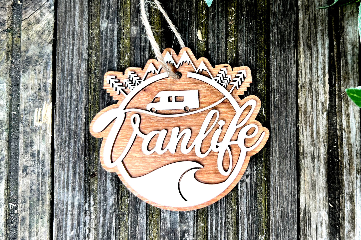 Van Life Miniature - Personalised Wooden Van Plaque