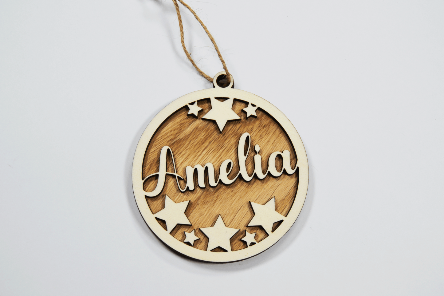 Personalised star gift tag - Luxury wooden gift tag