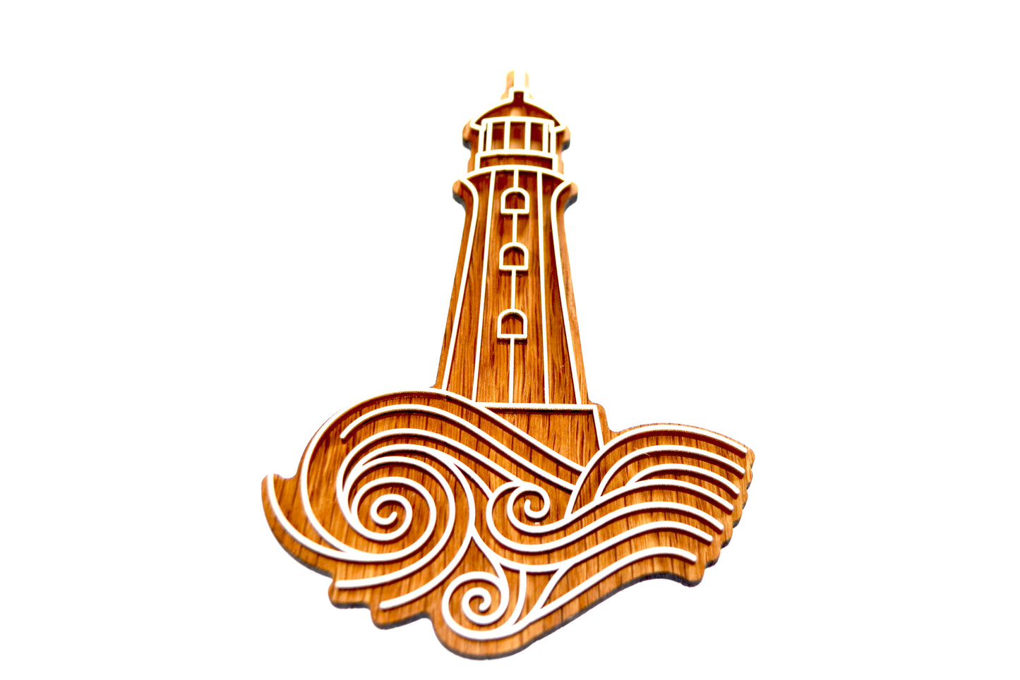 Lighthouse beach sign - coastal plaque