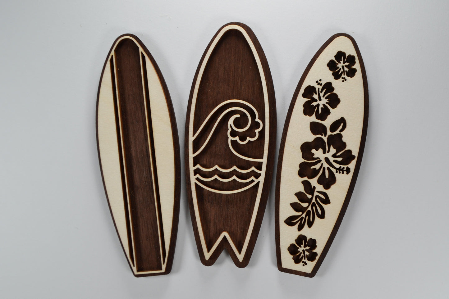 Set of Three Surf Boards