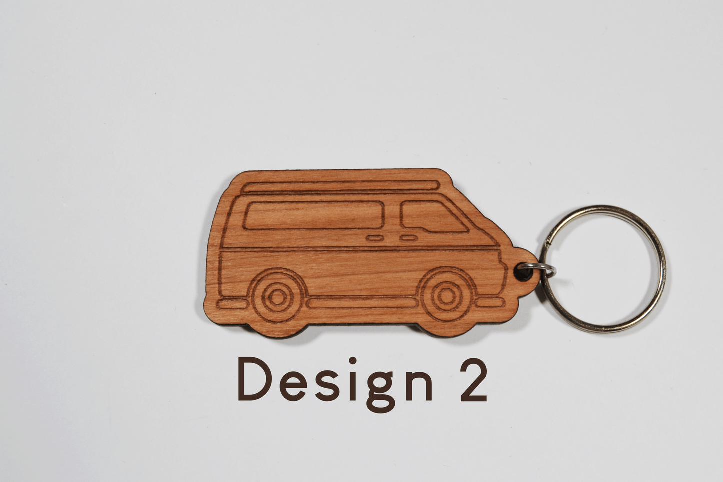 Personalised online campervan keyring