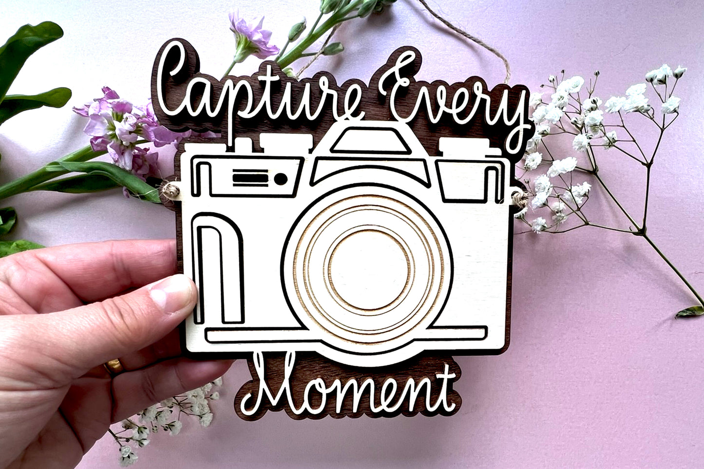 Capture Every Moment - wooden plaque