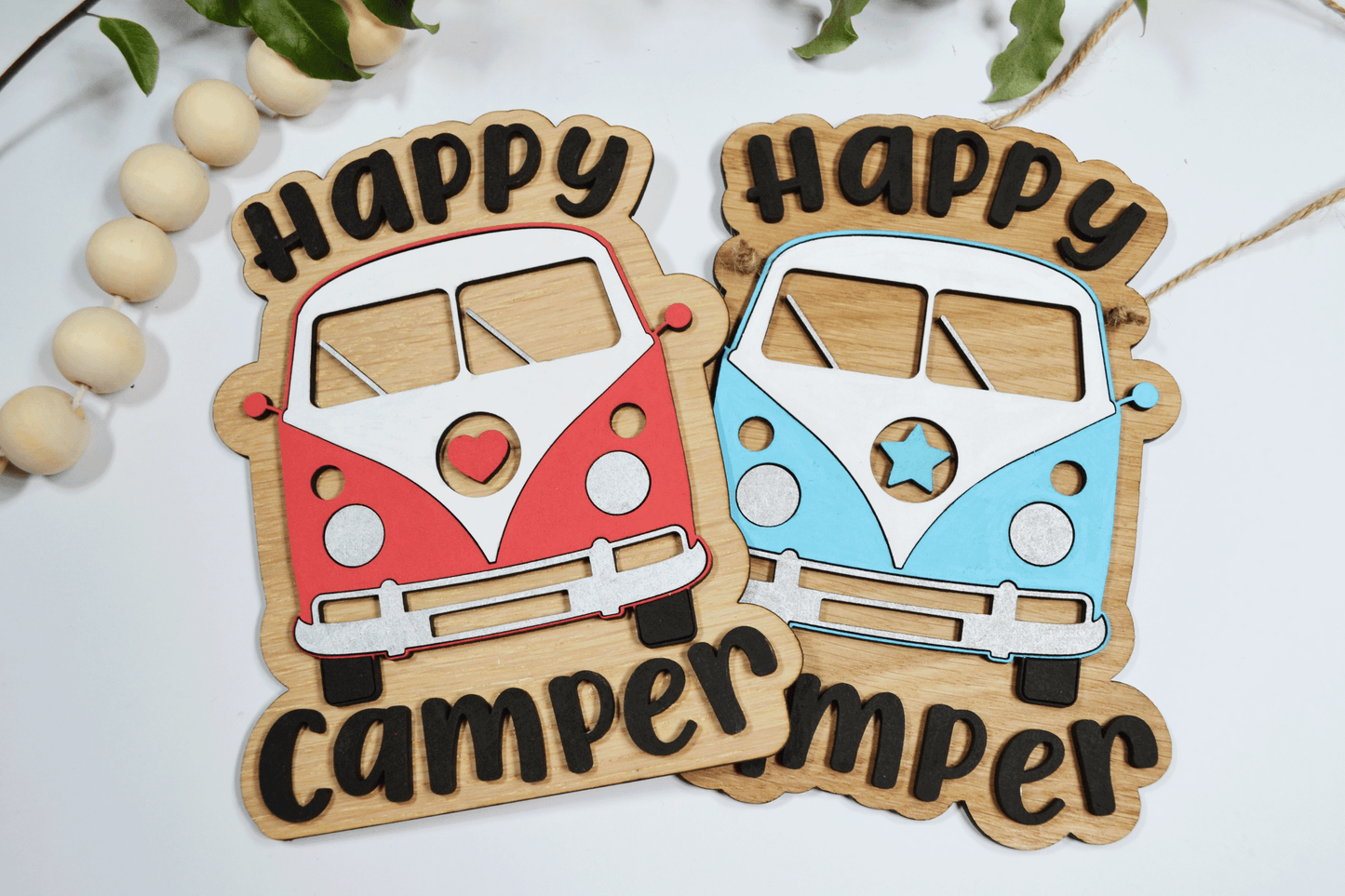 Happy Camper Sign - Camper Van Accessory