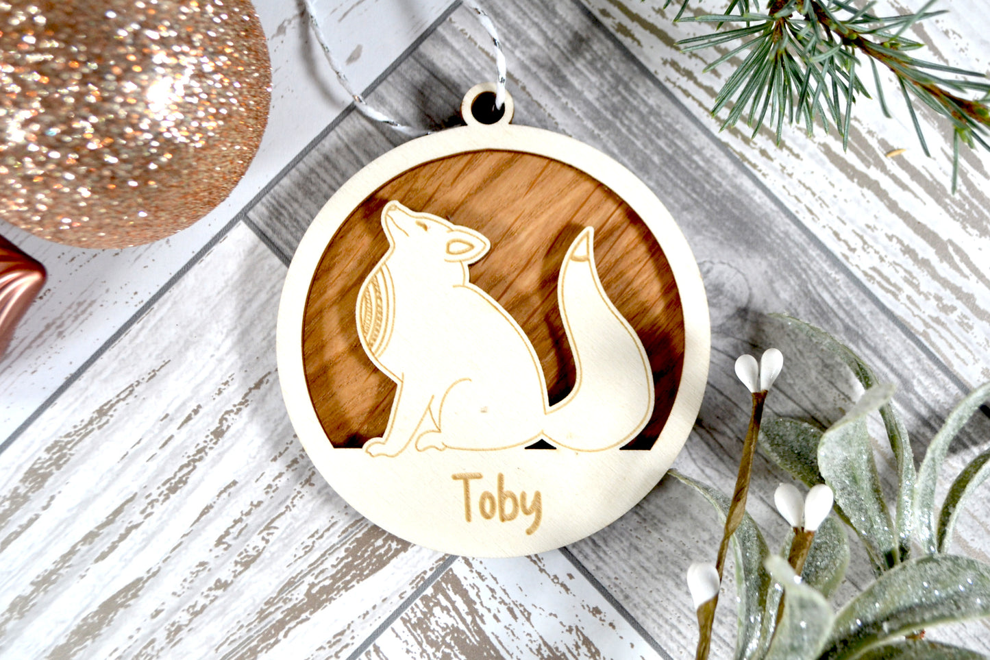 Winter Animals - Christmas Tree Decoration - Gift Tag