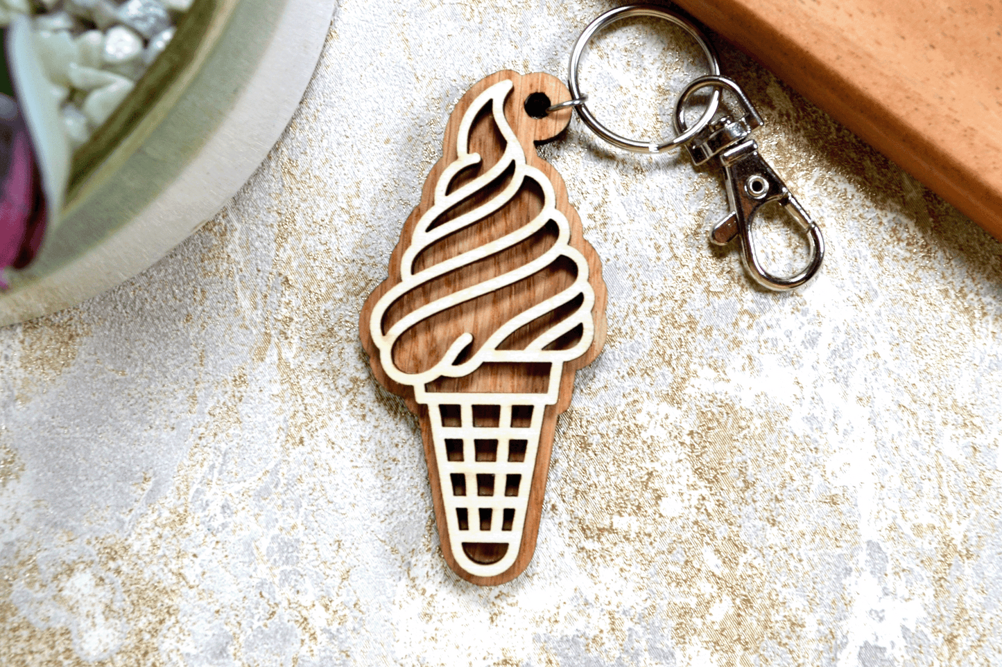 Ice-Cream Keyring