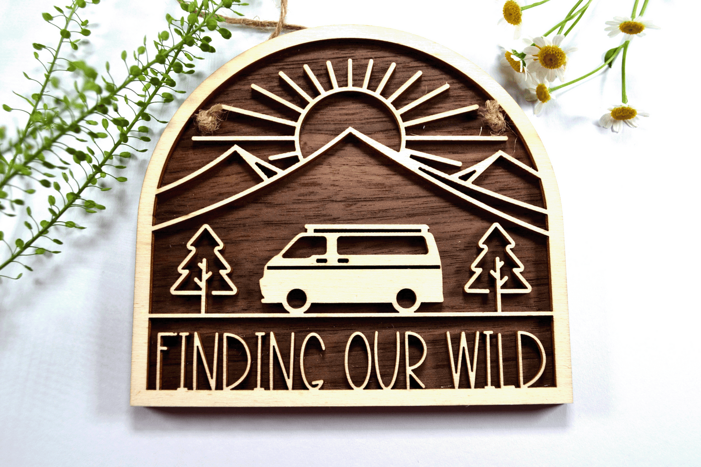 Finding Our Wild Camper Van Plaque
