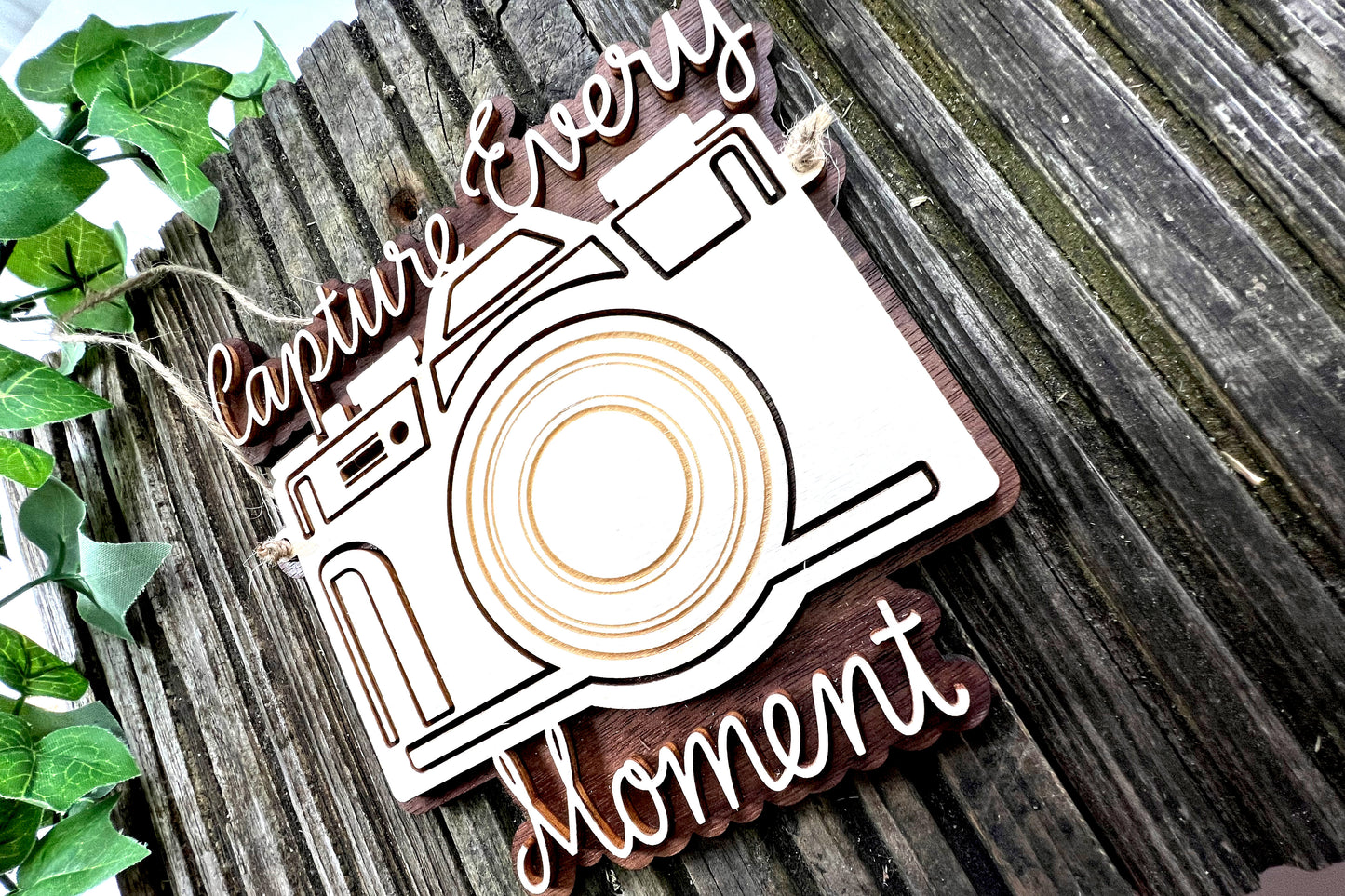 Capture Every Moment - wooden plaque