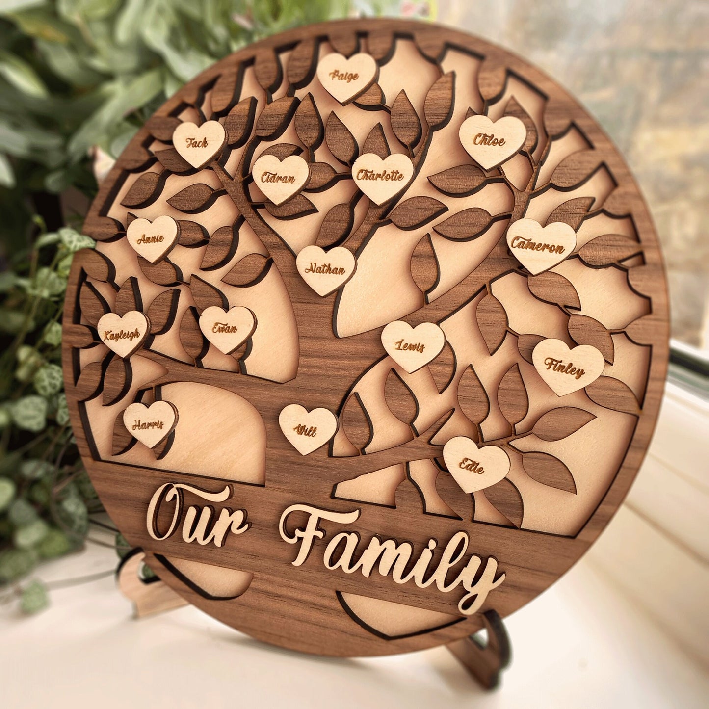 Personalised Family Tree - Round