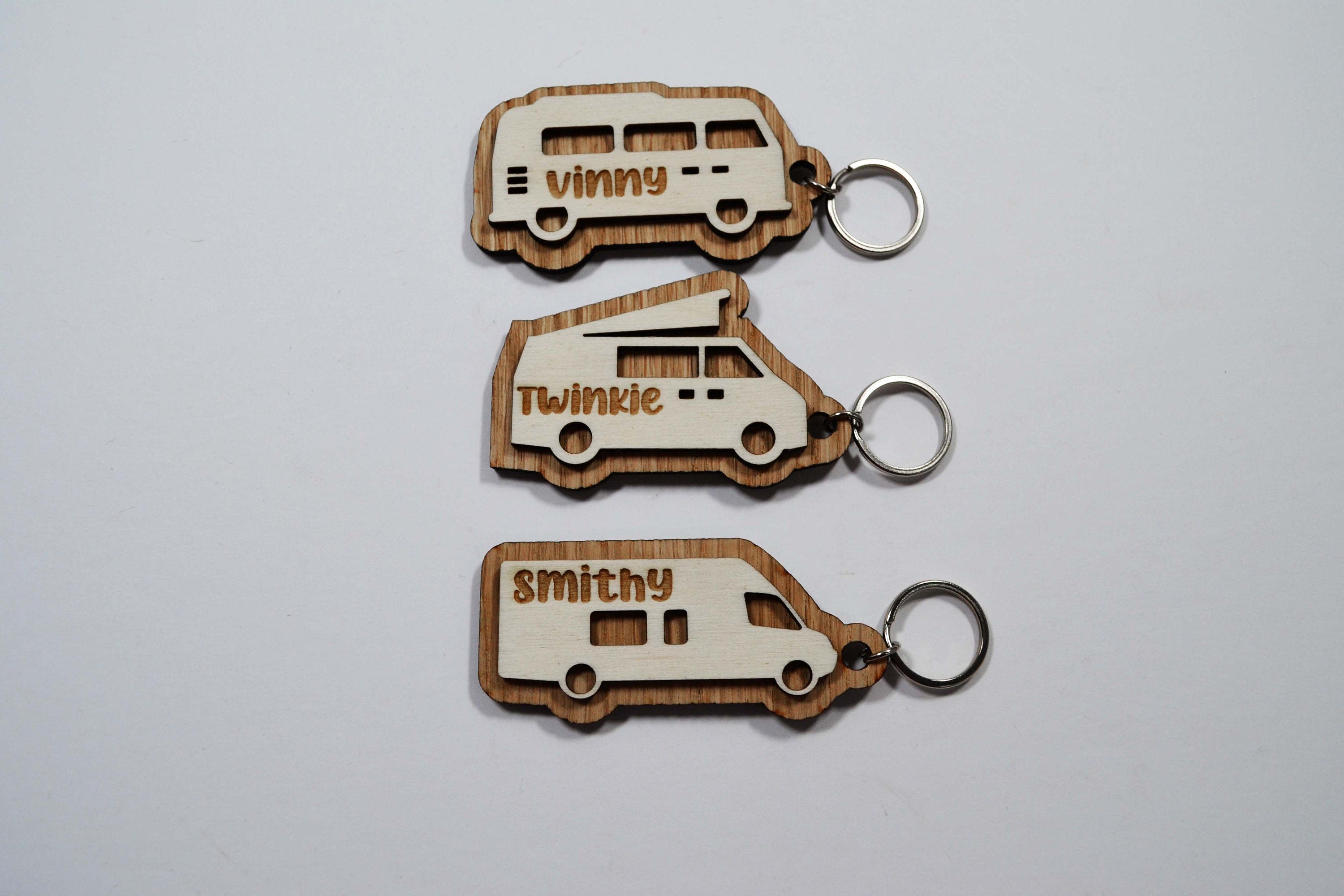 Personalised on sale campervan keyring