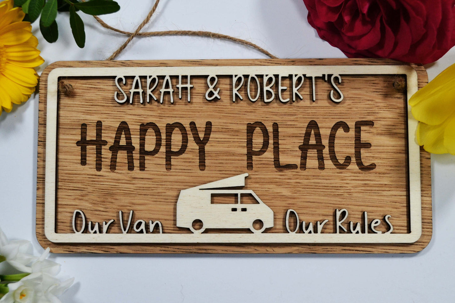 Happy Place - Personalised Plaque/Sign